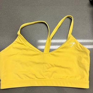 Yellow Gymshark Sports Bra